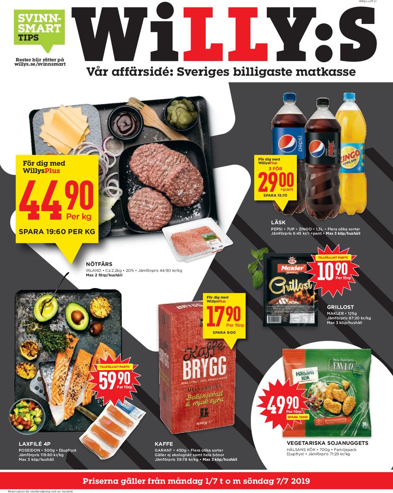 WiLLY:S - Reklamblad - 01/07-07/07-2019