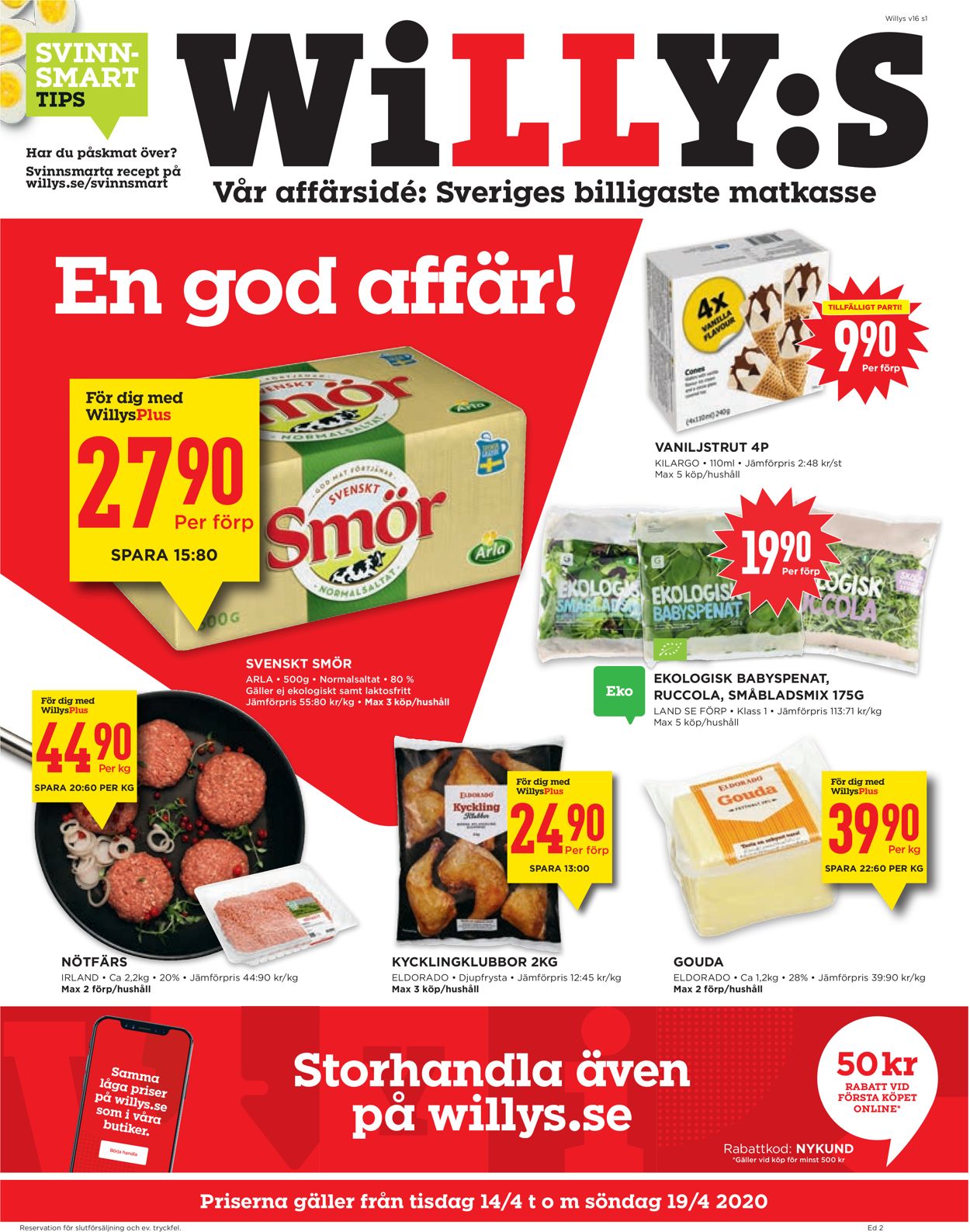 WiLLY:S - Reklamblad - 14/04-19/04-2020