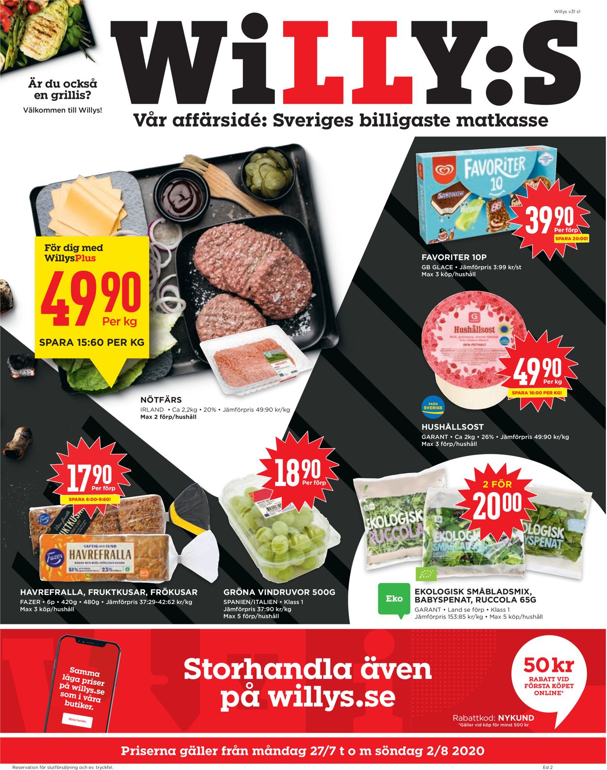 WiLLY:S - Reklamblad - 27/07-02/08-2020