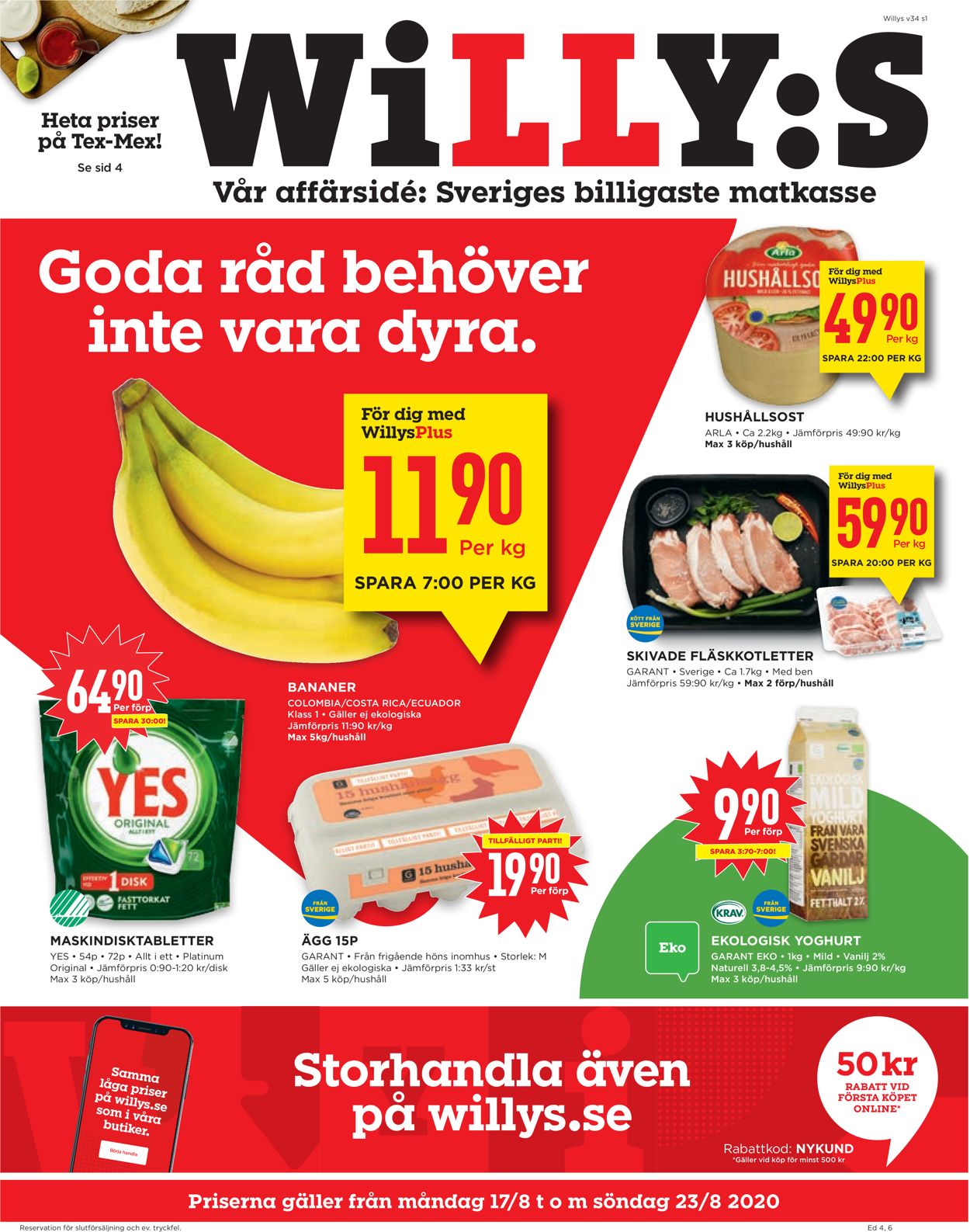 WiLLY:S - Reklamblad - 17/08-23/08-2020