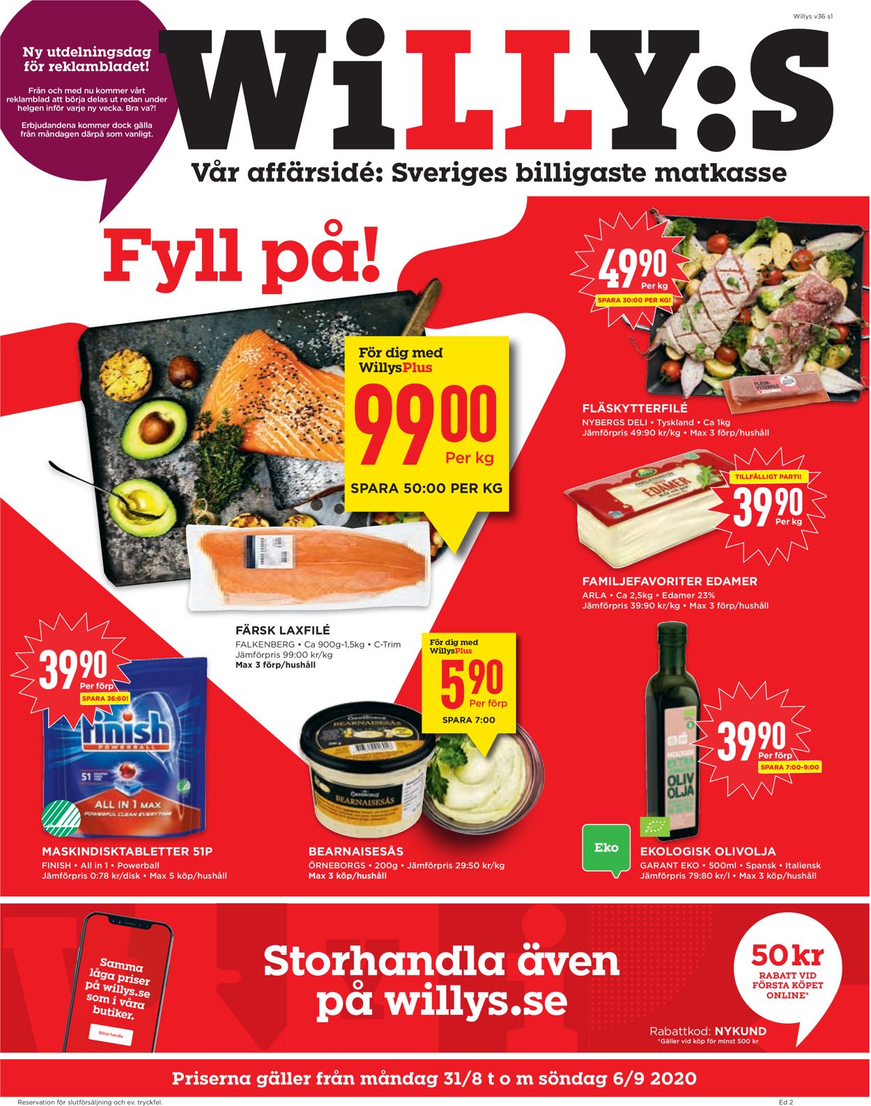 WiLLY:S - Reklamblad - 31/08-06/09-2020