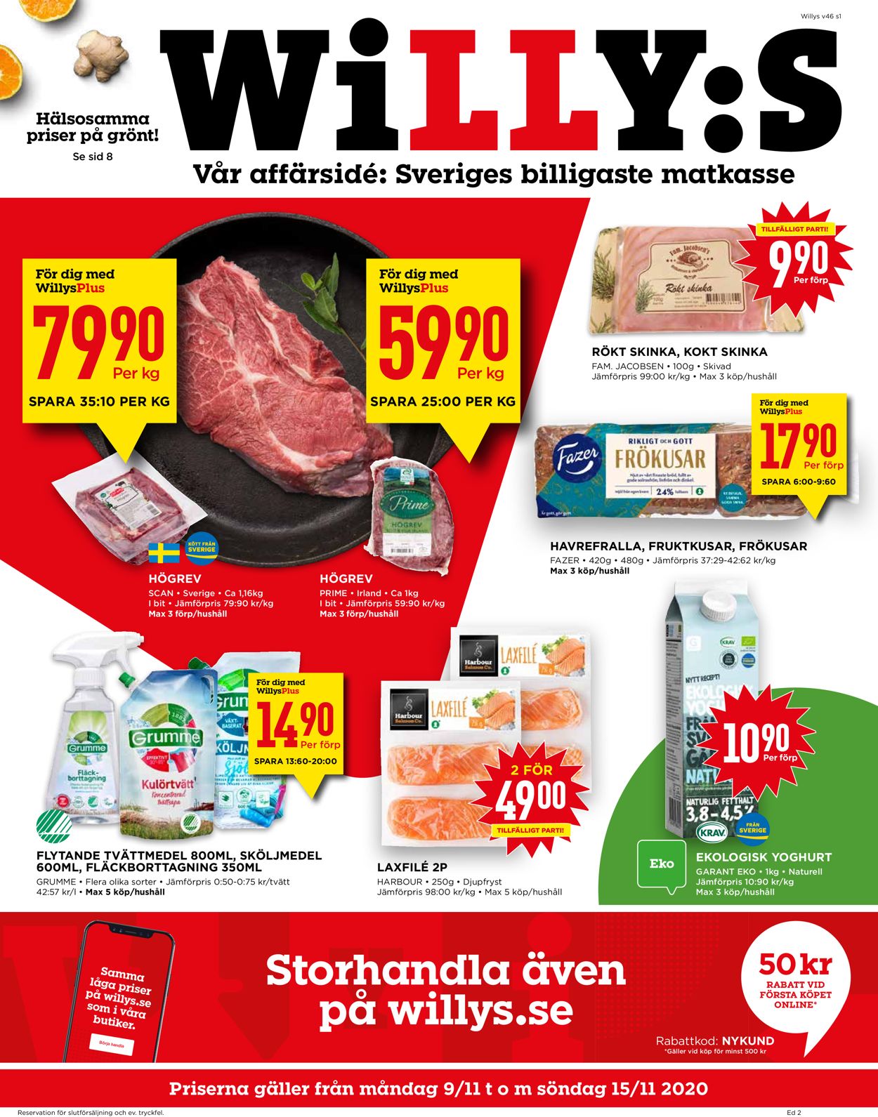 WiLLY:S - Reklamblad - 09/11-15/11-2020
