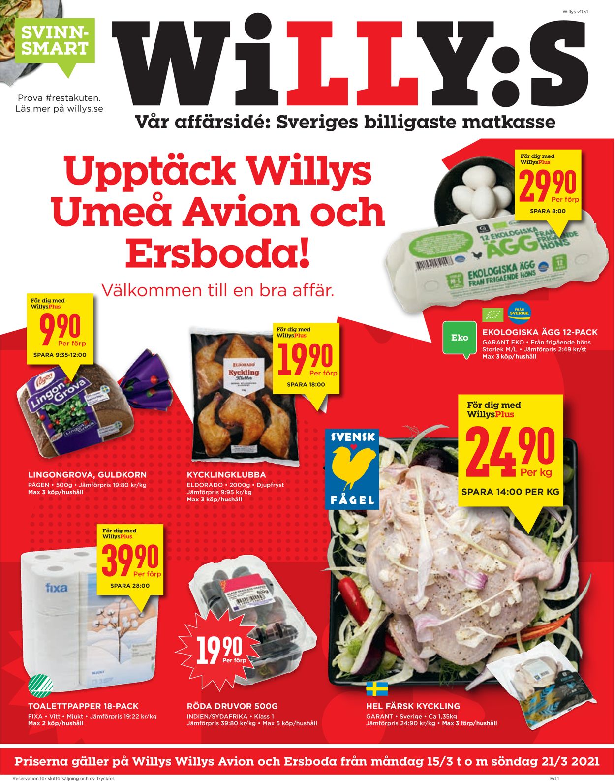 WiLLY:S - Reklamblad - 15/03-21/03-2021