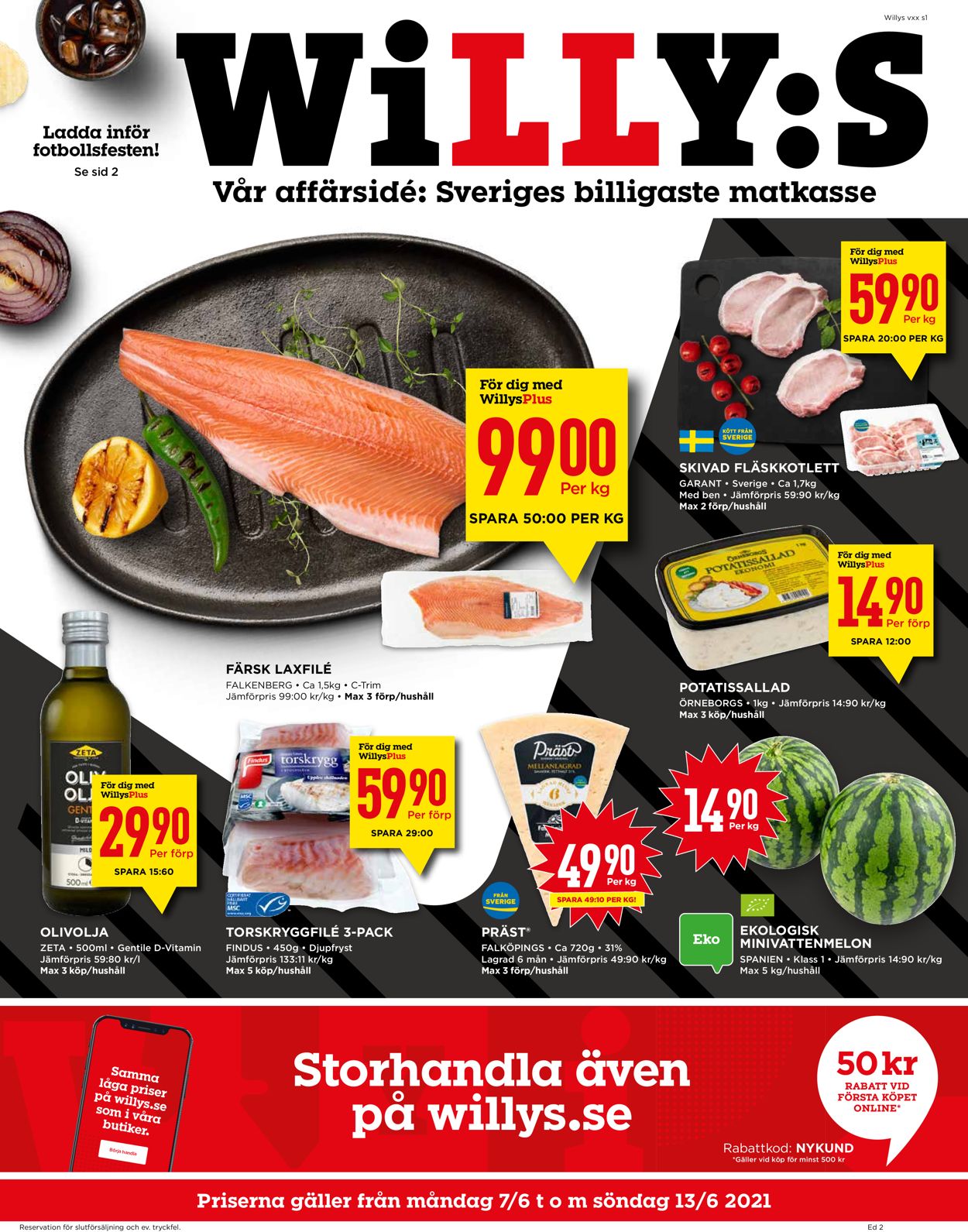 WiLLY:S - Reklamblad - 07/06-13/06-2021