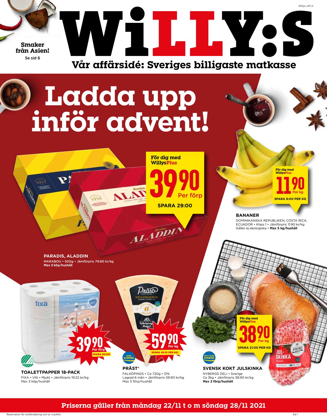 WiLLY:S - Reklamblad - 22/11-28/11-2021