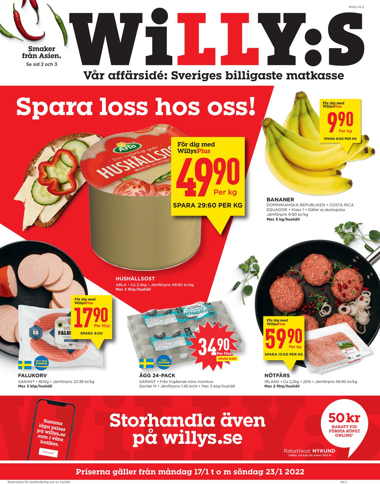 WiLLY:S - Reklamblad - 17/01-23/01-2022