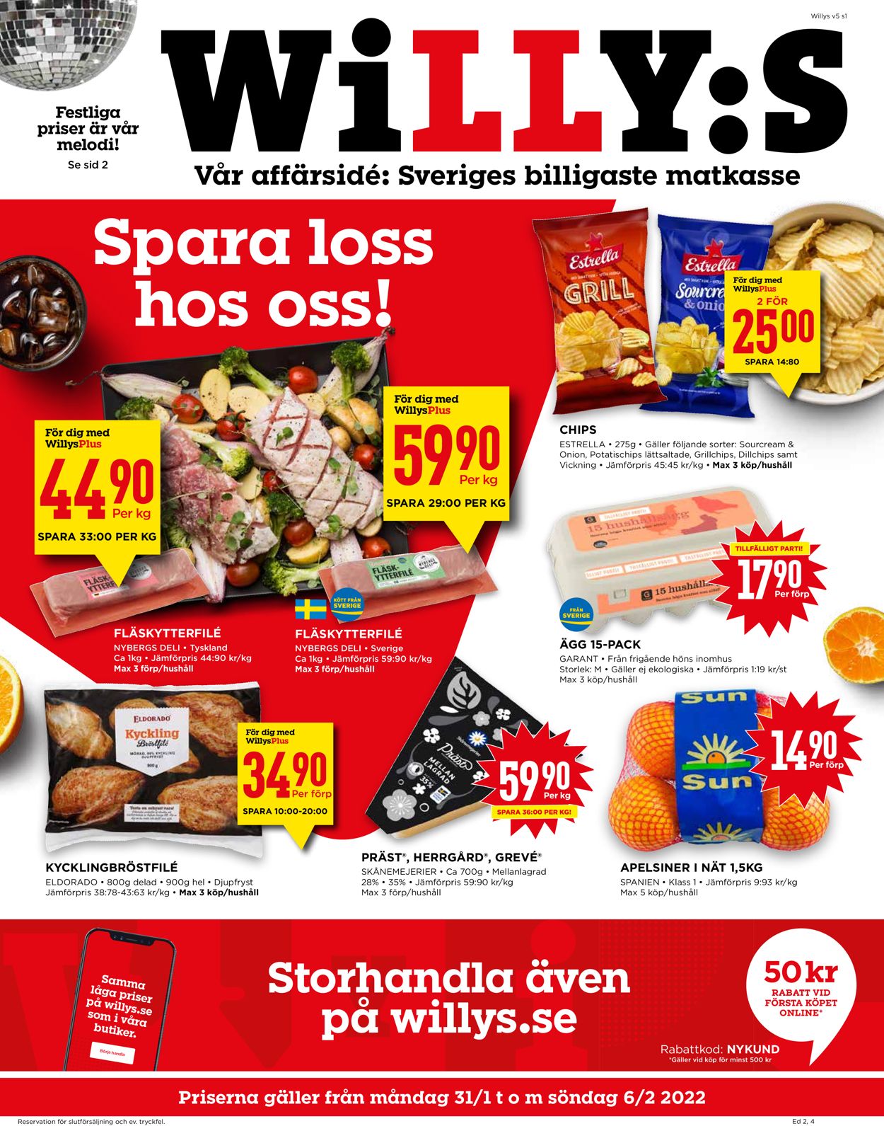 WiLLY:S - Reklamblad - 31/01-06/02-2022