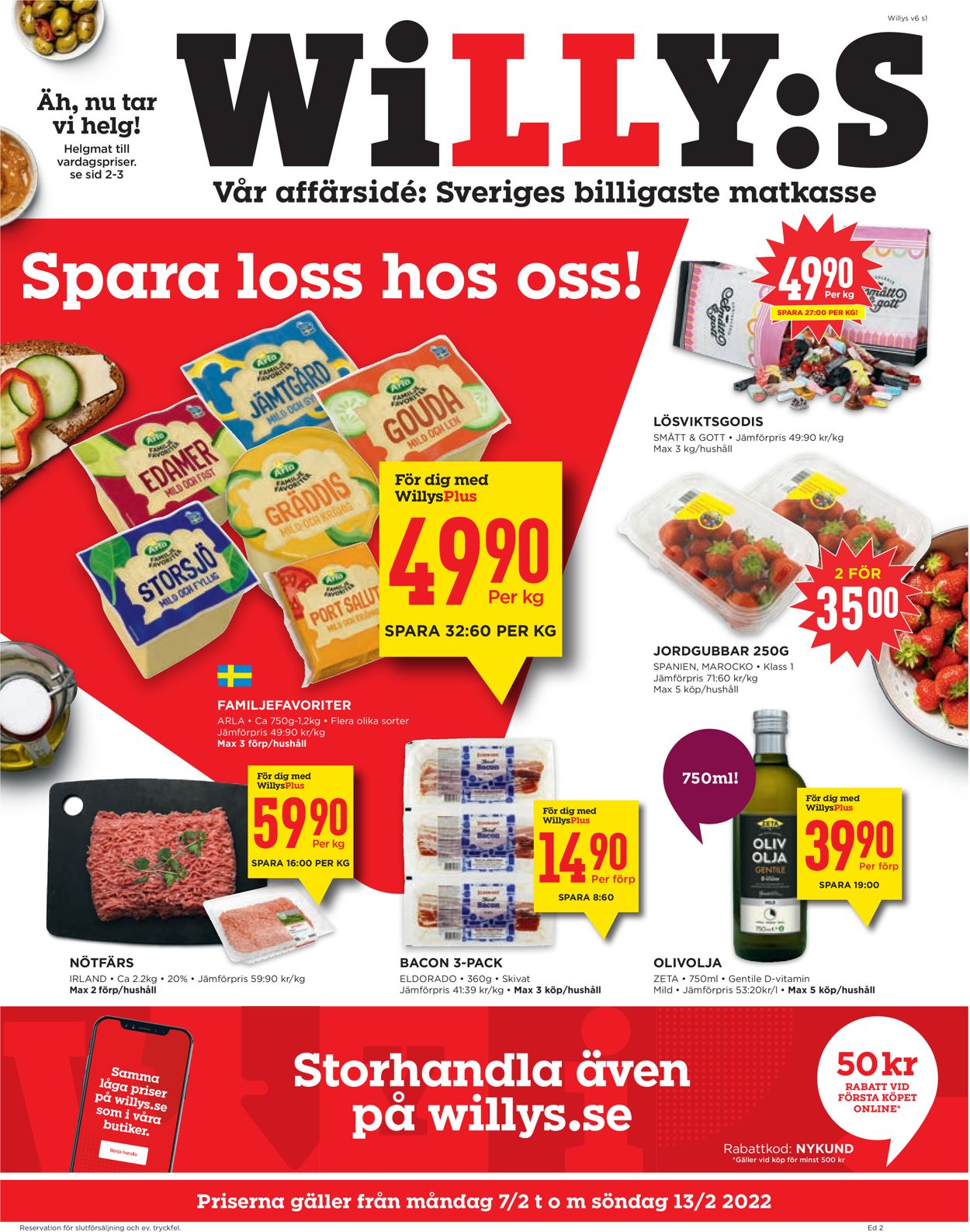 WiLLY:S - Reklamblad - 07/02-13/02-2022