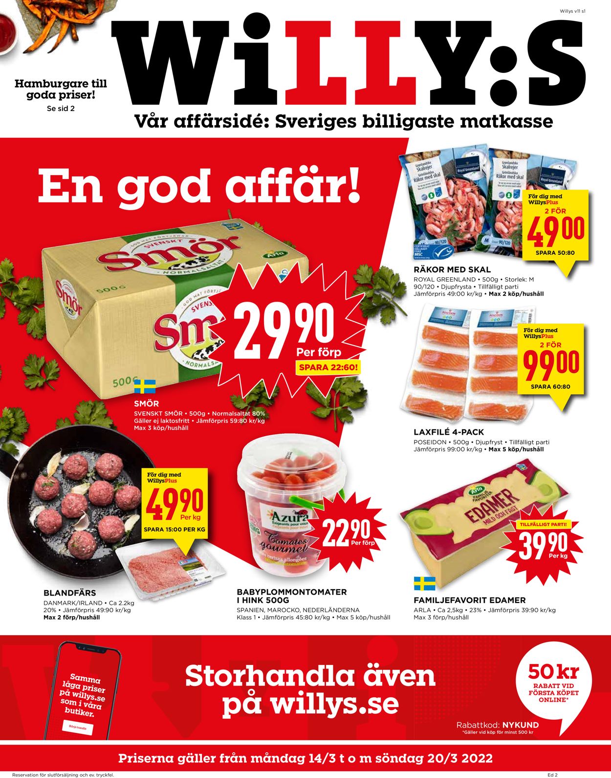 WiLLY:S - Reklamblad - 14/03-20/03-2022