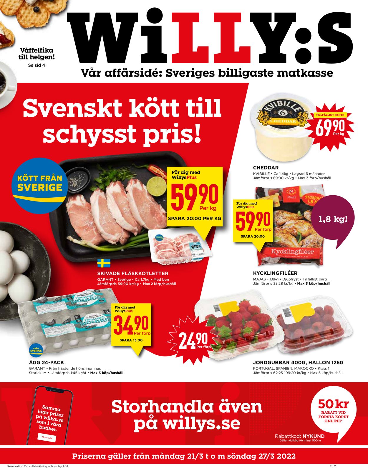 WiLLY:S - Reklamblad - 21/03-27/03-2022