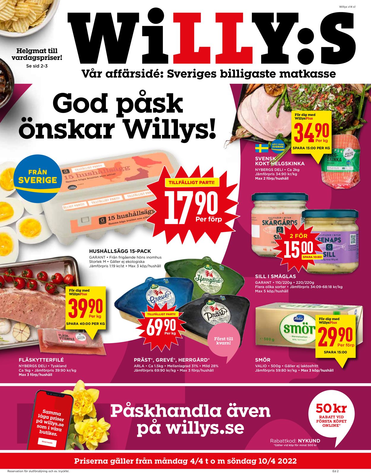 WiLLY:S - Reklamblad - 04/04-10/04-2022