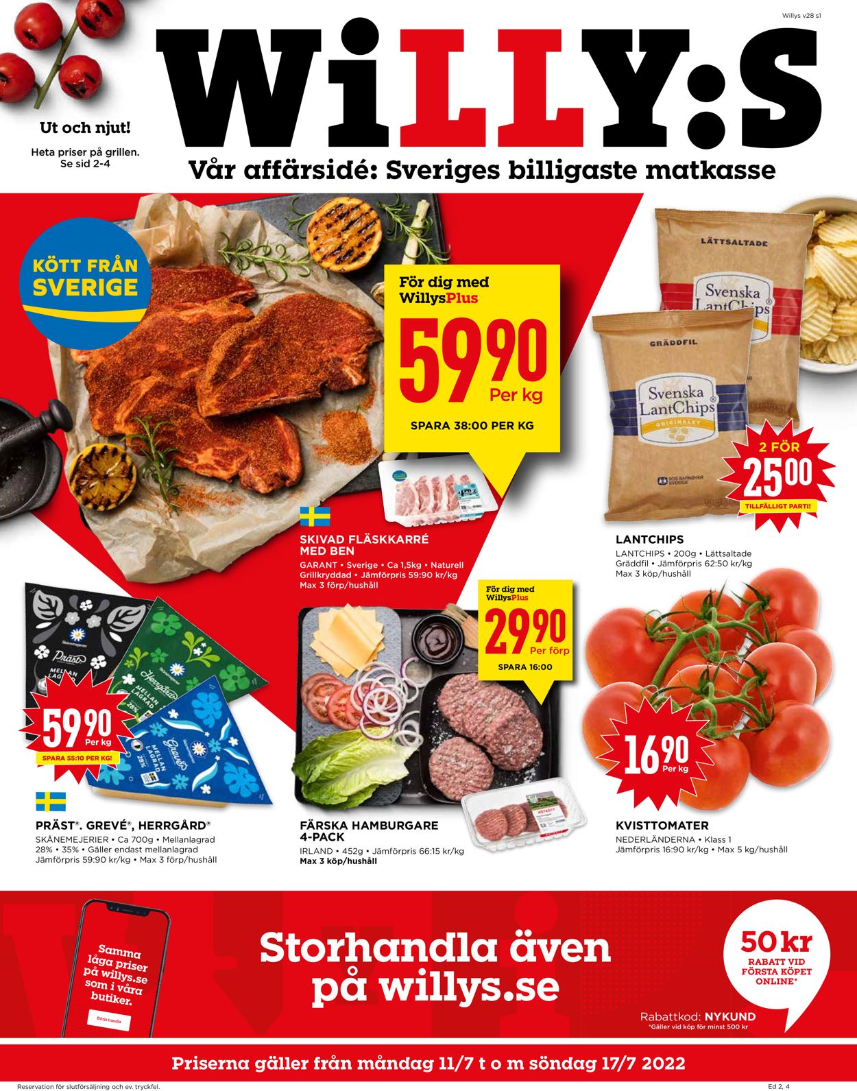 WiLLY:S - Reklamblad - 11/07-17/07-2022