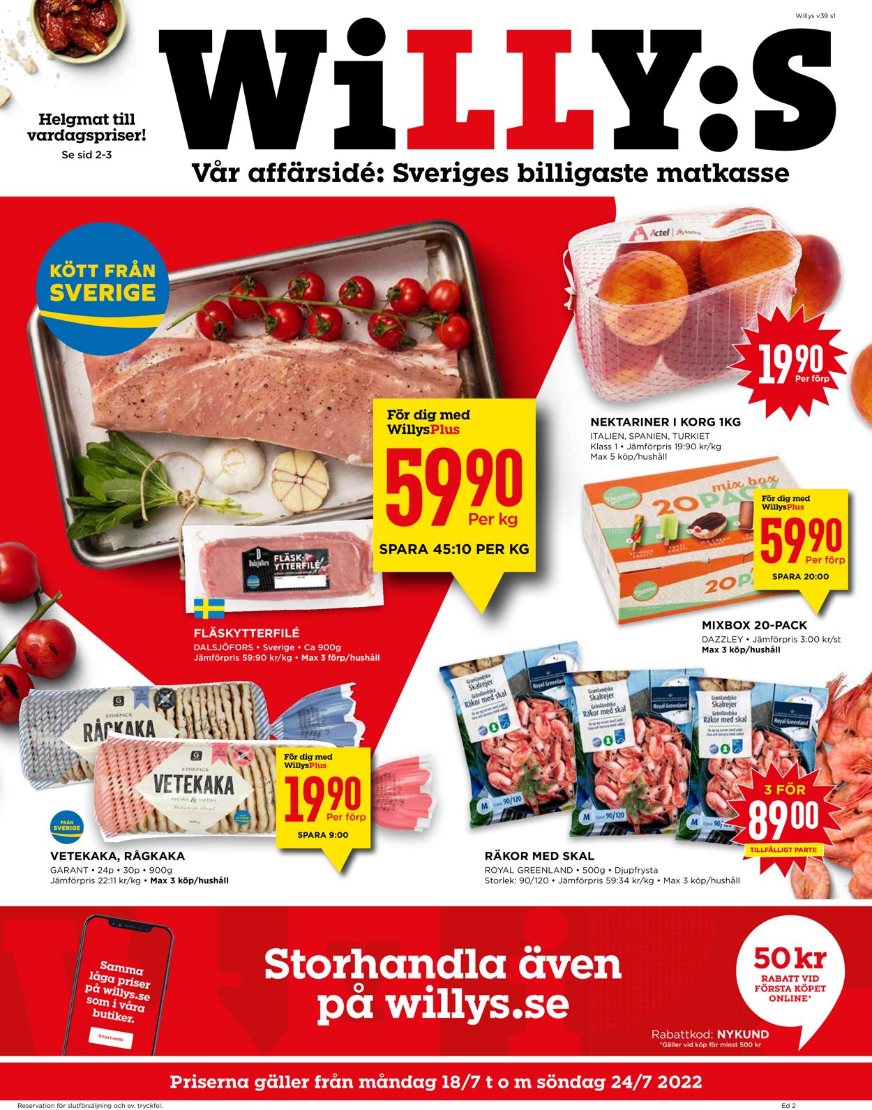 WiLLY:S - Reklamblad - 18/07-24/07-2022