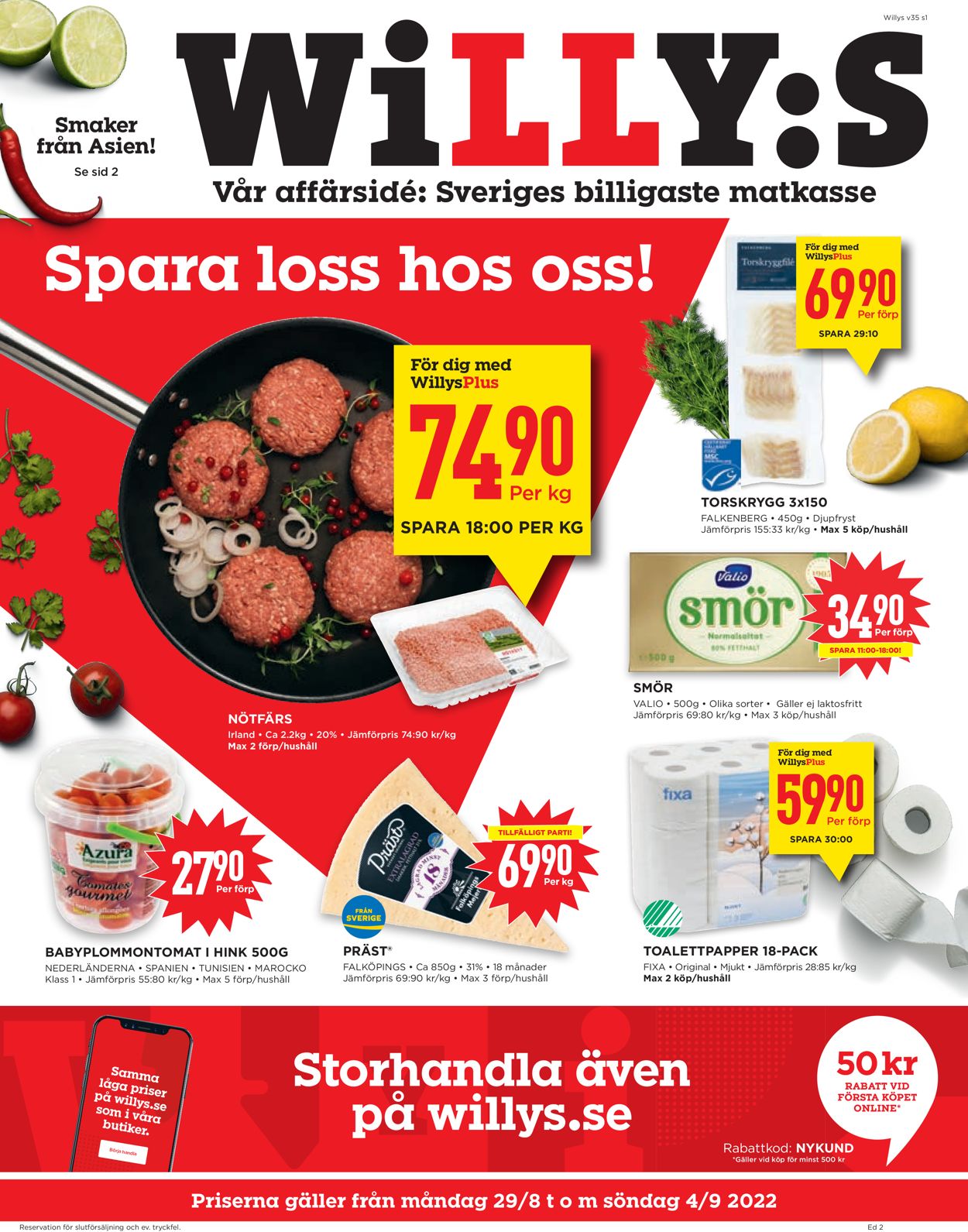 WiLLY:S - Reklamblad - 29/08-04/09-2022