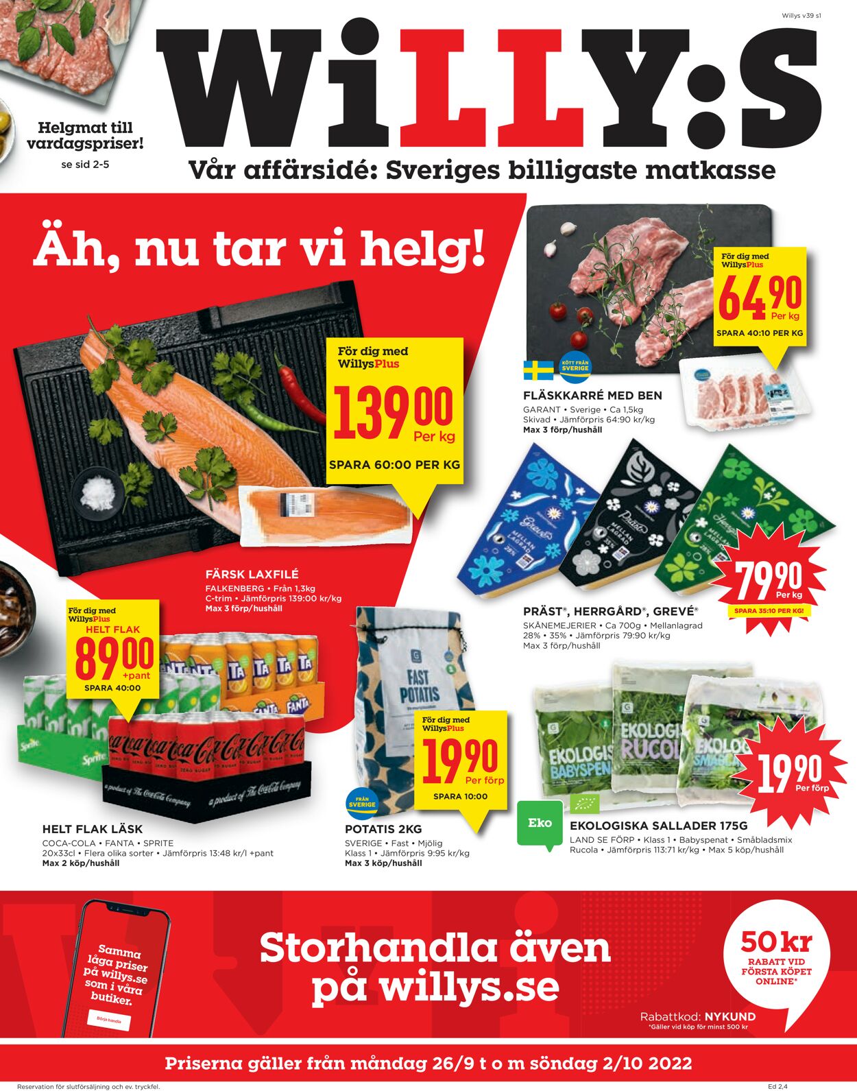 WiLLY:S - Reklamblad - 26/09-02/10-2022