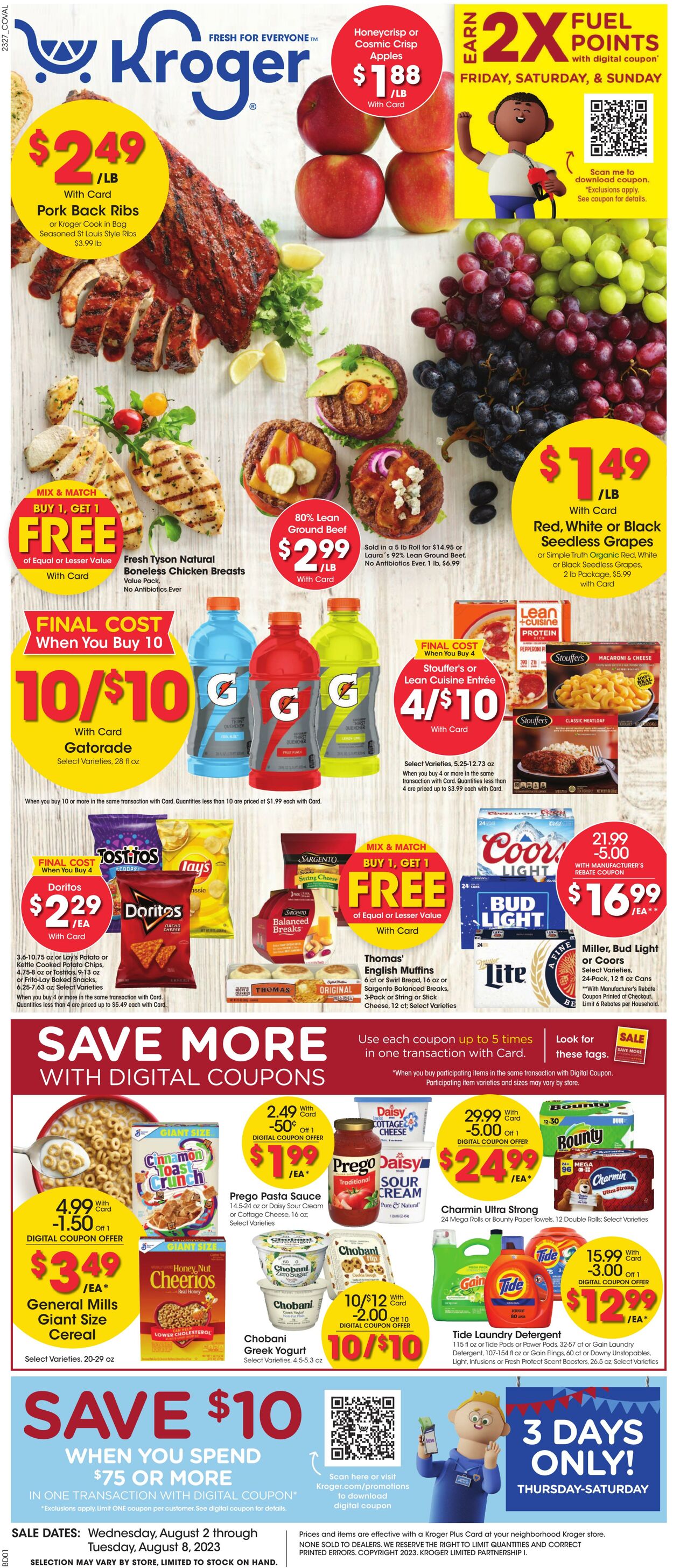 Kroger Weekly Ad Circular - valid 08/02-08/08/2023