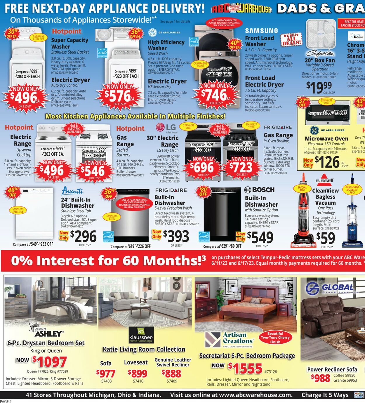 ABC Warehouse Weekly Ad Circular - valid 06/11-06/17/2023 (Page 2)