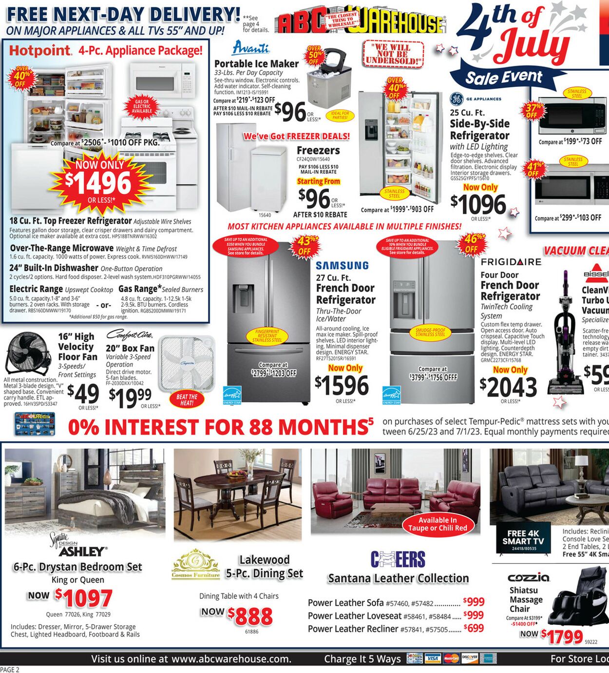 ABC Warehouse Weekly Ad Circular - valid 06/25-07/01/2023 (Page 2)