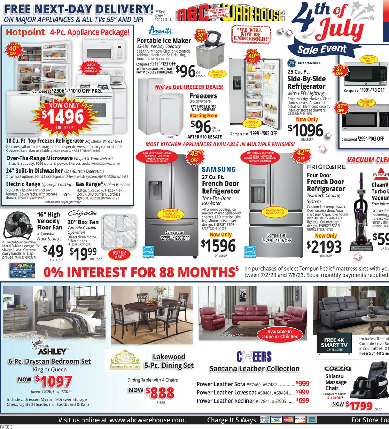 ABC Warehouse Weekly Ad Circular - valid 07/02-07/08/2023 (Page 2)