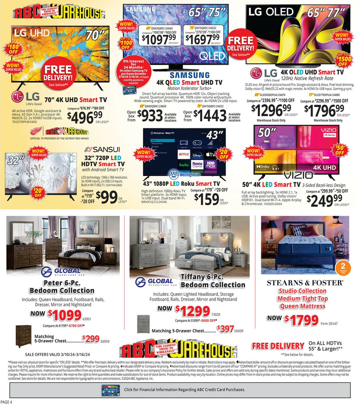 ABC Warehouse Weekly Ad Circular - valid 03/10-03/16/2024 (Page 4)