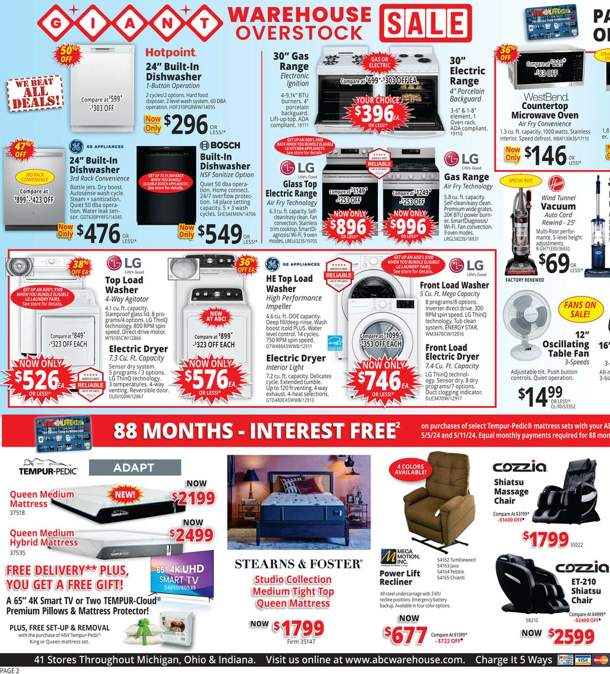 ABC Warehouse Weekly Ad Circular - valid 05/05-05/11/2024 (Page 2)