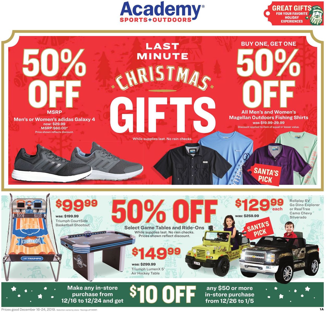 Academy Sports - Christmas Ad 2019 Weekly Ad Circular - valid 12/16-12/24/2019