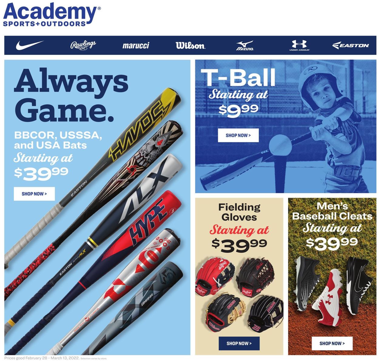 Academy Sports Weekly Ad Circular - valid 02/28-03/13/2022