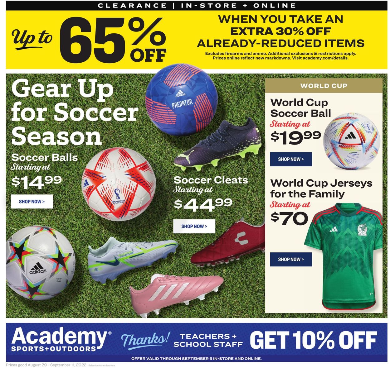 Academy Sports Weekly Ad Circular - valid 08/29-09/11/2022