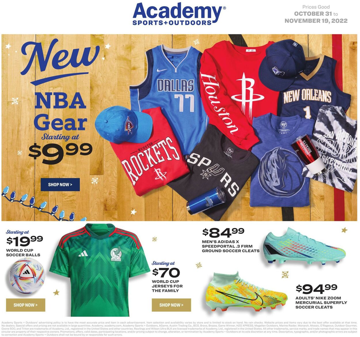 Academy Sports Weekly Ad Circular - valid 10/31-11/19/2022 (Page 4)