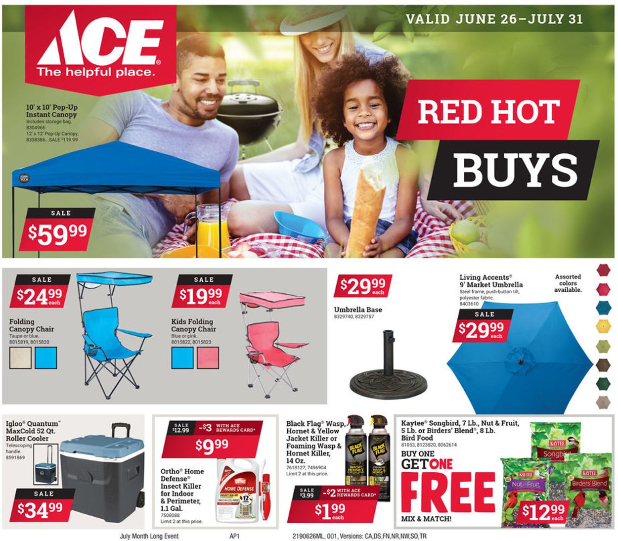 Ace Hardware Weekly Ad Circular - valid 06/26-07/31/2019