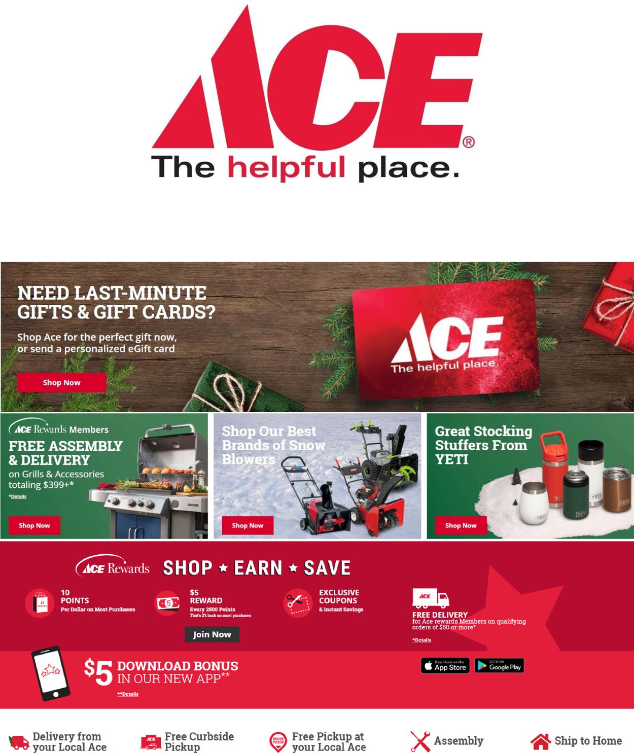 Ace Hardware Holiday 2020 Weekly Ad Circular - valid 12/25-12/31/2020