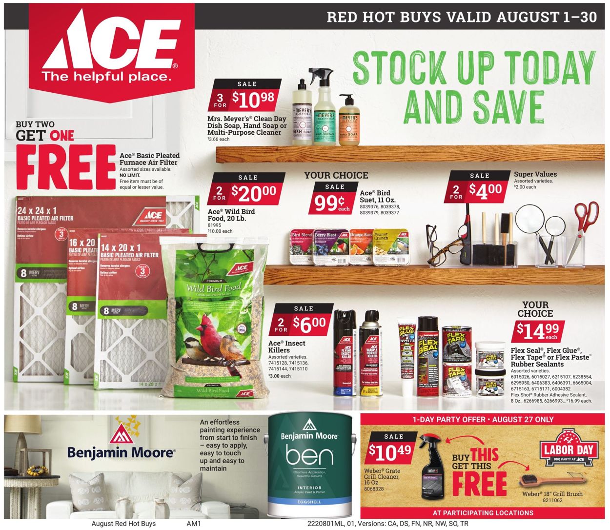 Ace Hardware Weekly Ad Circular - valid 08/01-08/30/2022