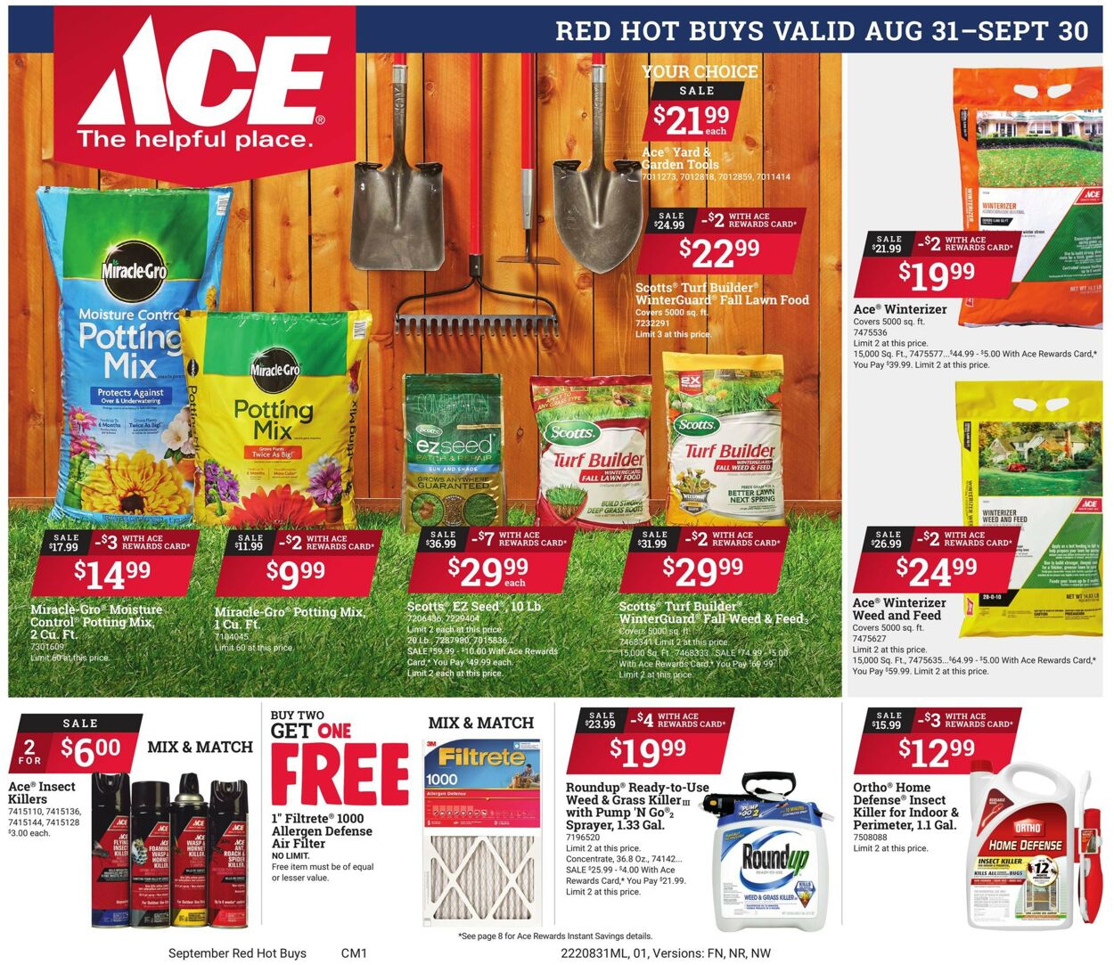 Ace Hardware Weekly Ad Circular - valid 08/31-09/30/2022