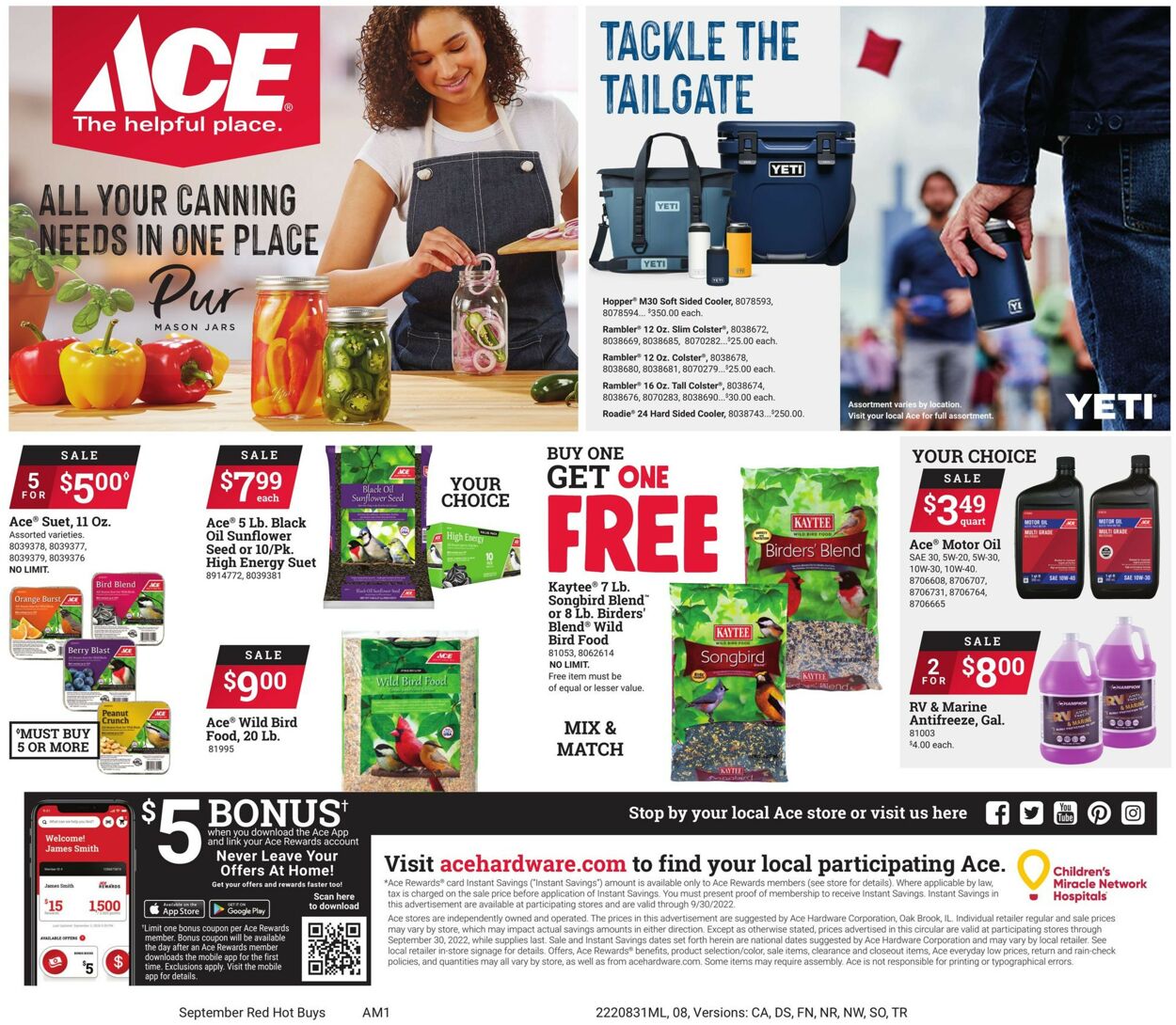 Ace Hardware Weekly Ad Circular - valid 08/31-09/30/2022 (Page 8)