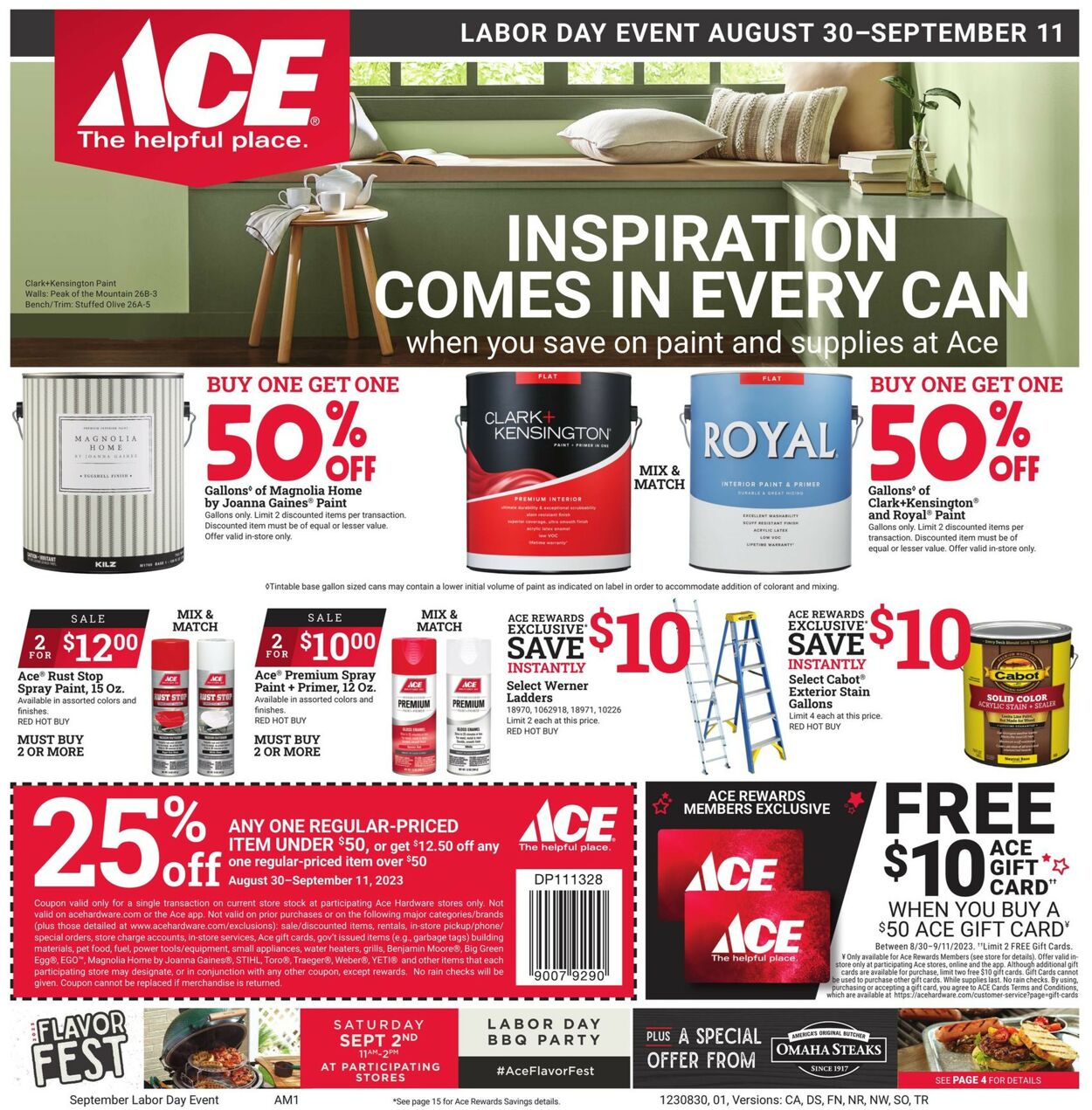 Ace Hardware Weekly Ad Circular - valid 08/30-09/11/2023