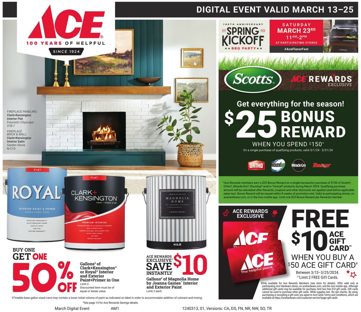 Ace Hardware Weekly Ad Circular - valid 03/13-03/25/2024