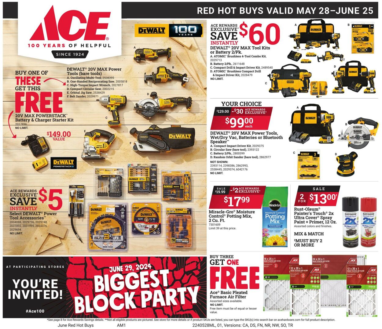 Ace Hardware Weekly Ad Circular - valid 05/28-06/25/2024