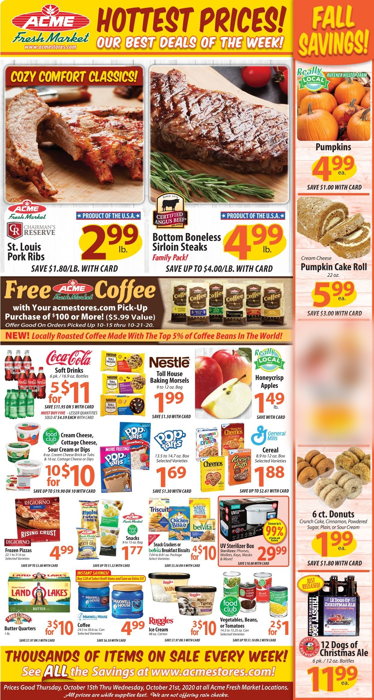 Acme Fresh Market Weekly Ad Circular - valid 10/15-10/21/2020