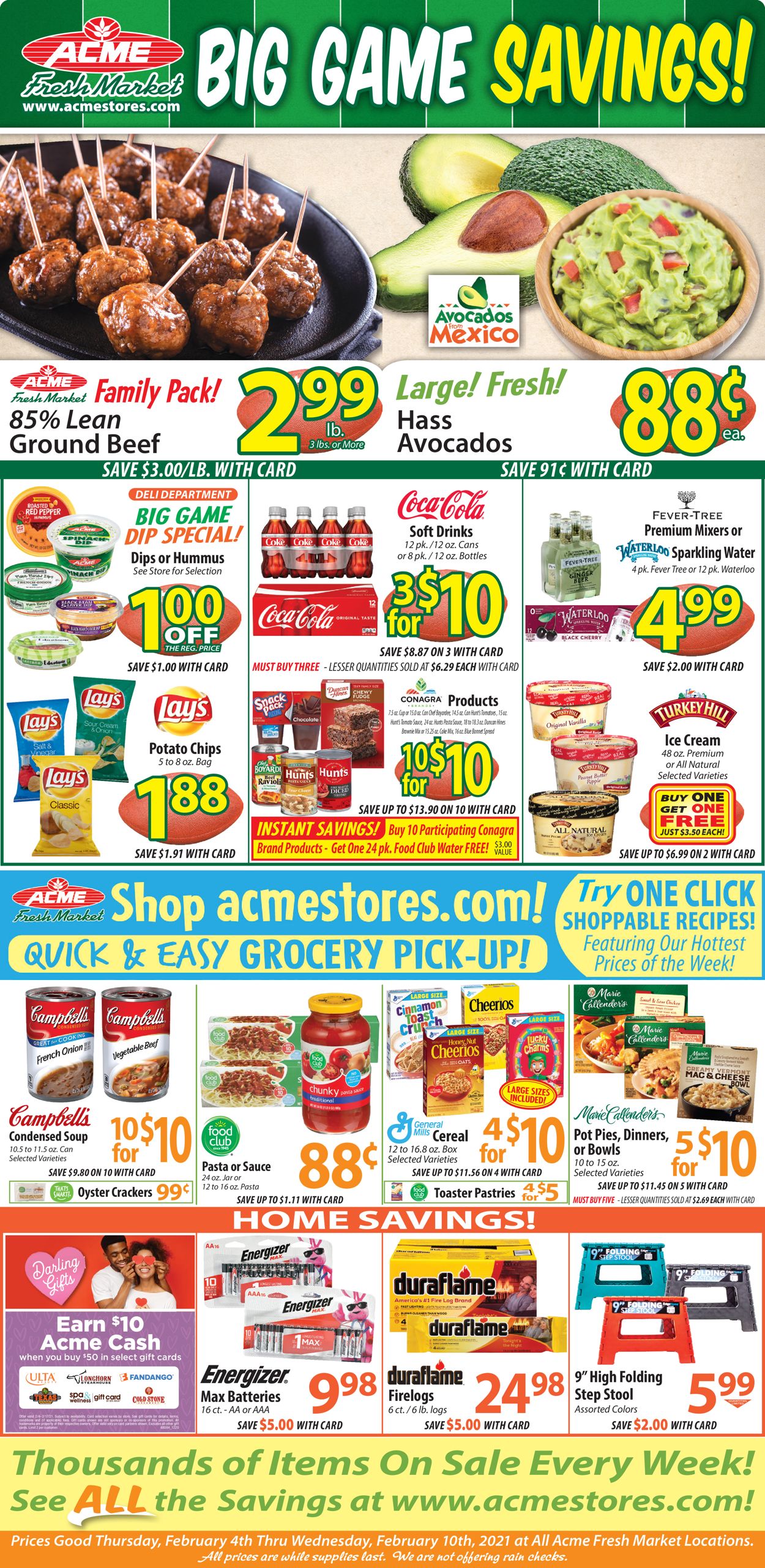 Acme Fresh Market Weekly Ad Circular - valid 02/04-02/10/2021