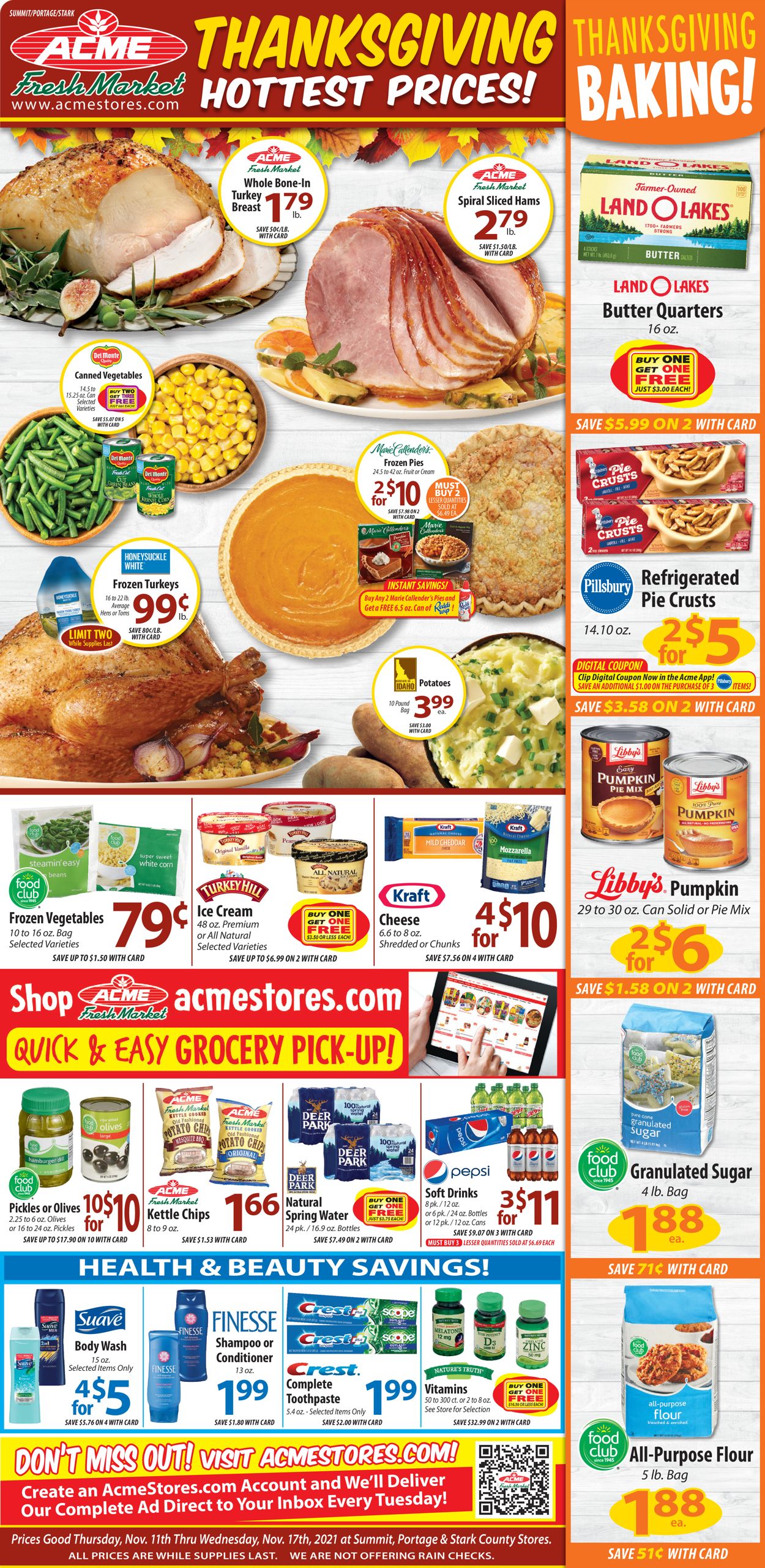 Acme Fresh Market - Thanksgiving Ad 2021 Weekly Ad Circular - valid 11/11-11/17/2021 (Page 2)