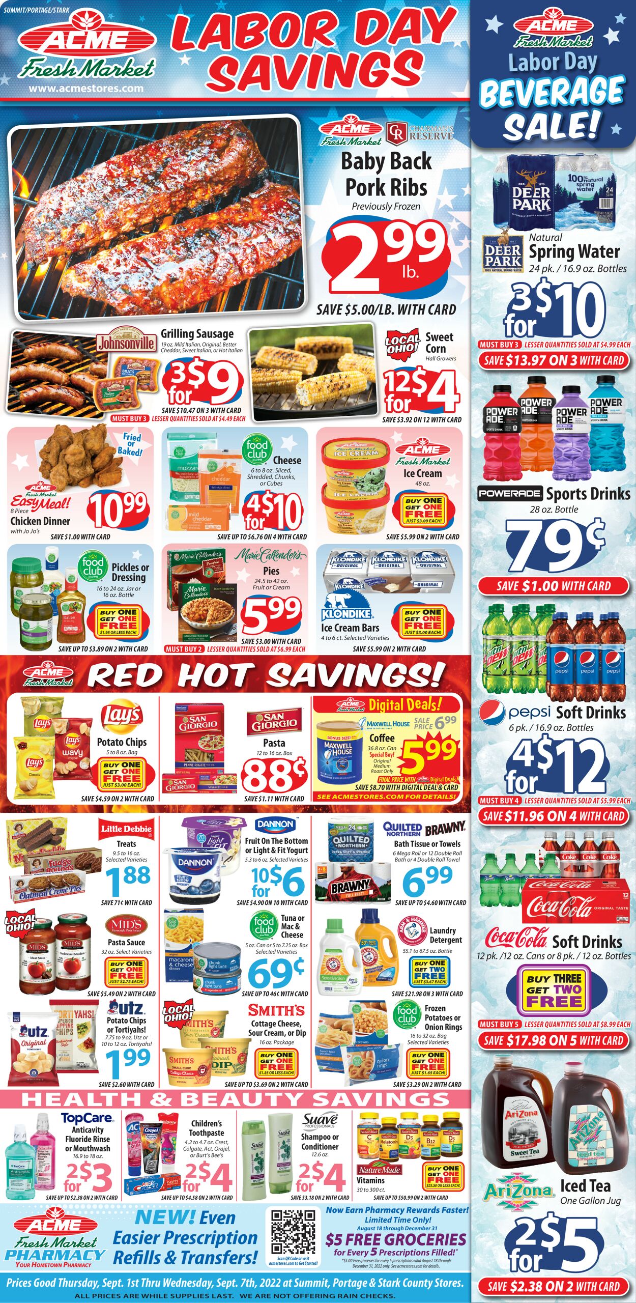 Acme Fresh Market Weekly Ad Circular - valid 09/01-09/07/2022
