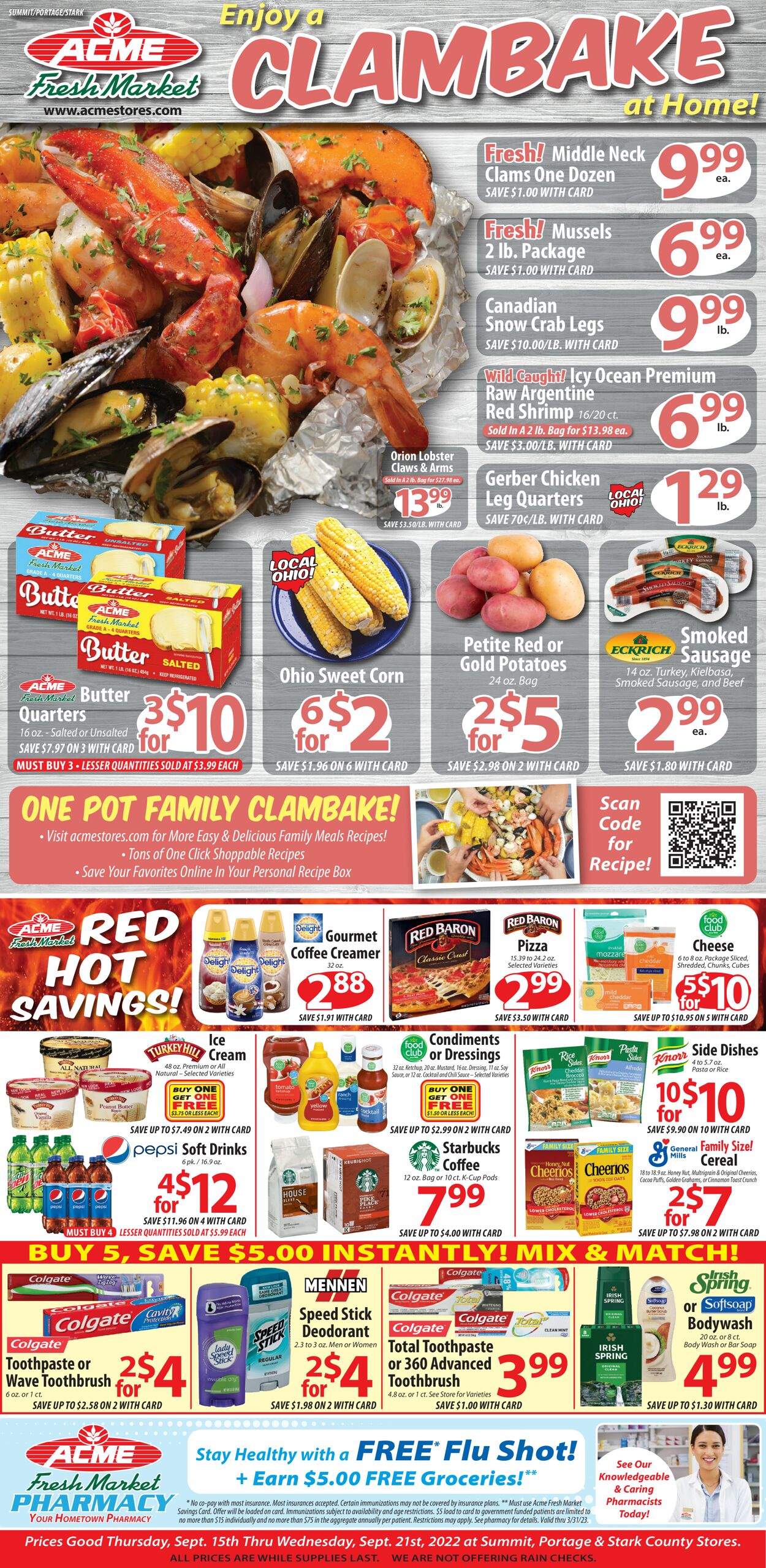 Acme Fresh Market Weekly Ad Circular - valid 09/15-09/21/2022