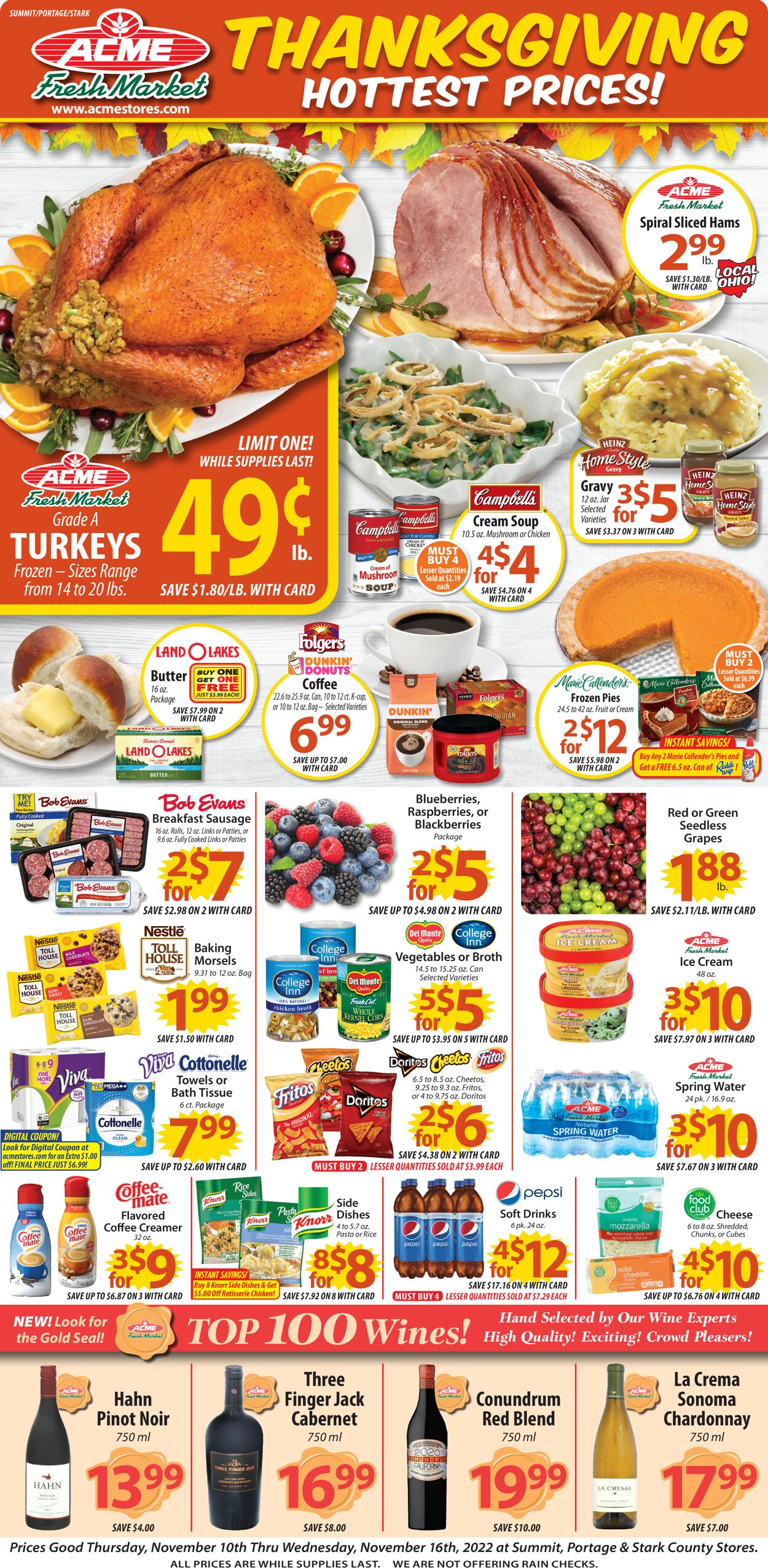 Acme Fresh Market Weekly Ad Circular - valid 11/10-11/18/2022
