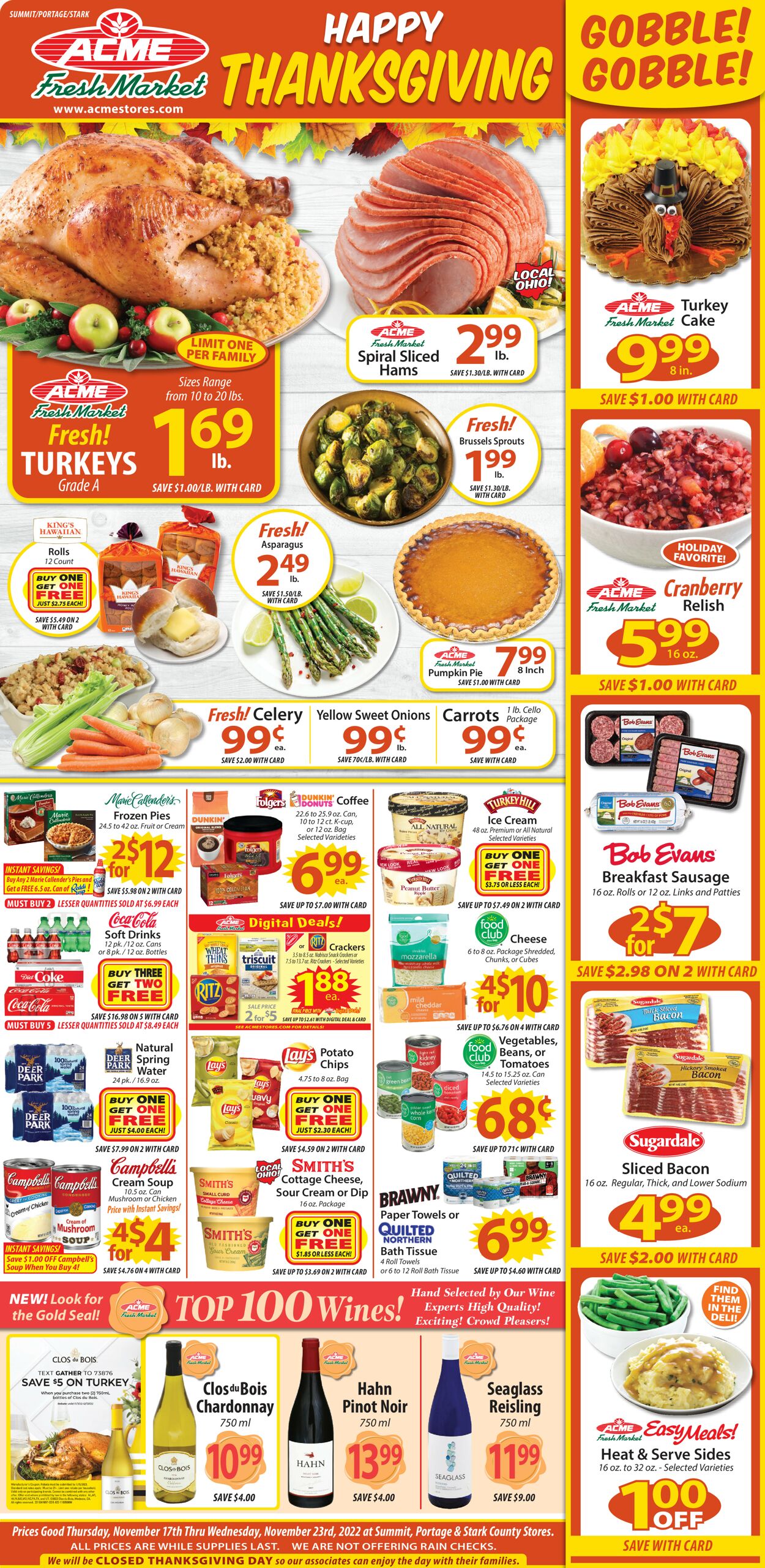 Acme Fresh Market Weekly Ad Circular - valid 11/17-11/25/2022