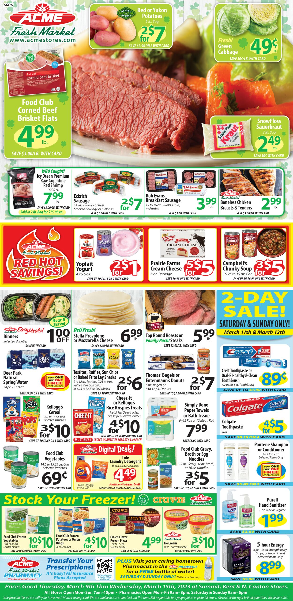 Acme Fresh Market Weekly Ad Circular - valid 03/09-03/15/2023
