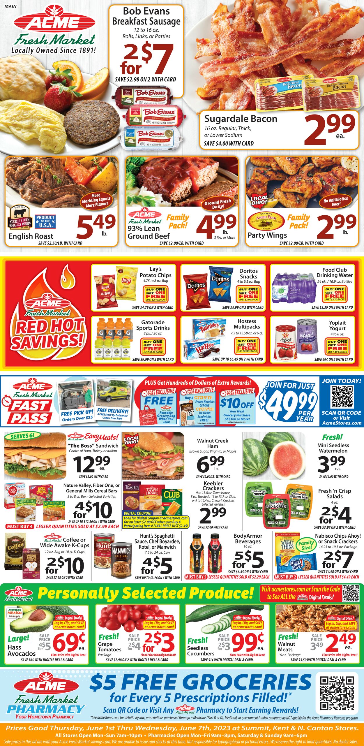Acme Fresh Market Weekly Ad Circular - valid 06/01-06/08/2023