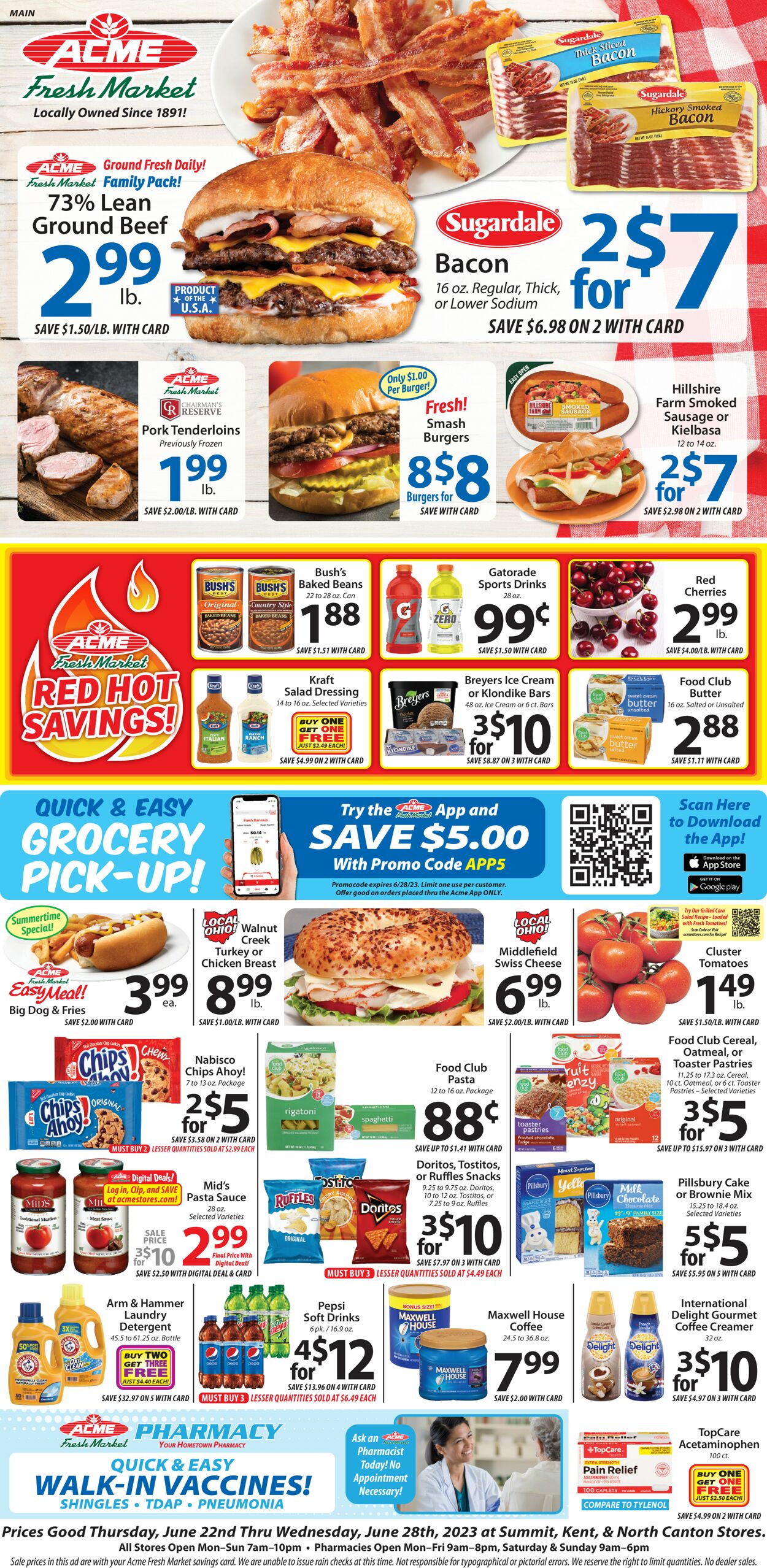 Acme Fresh Market Weekly Ad Circular - valid 06/22-06/29/2023