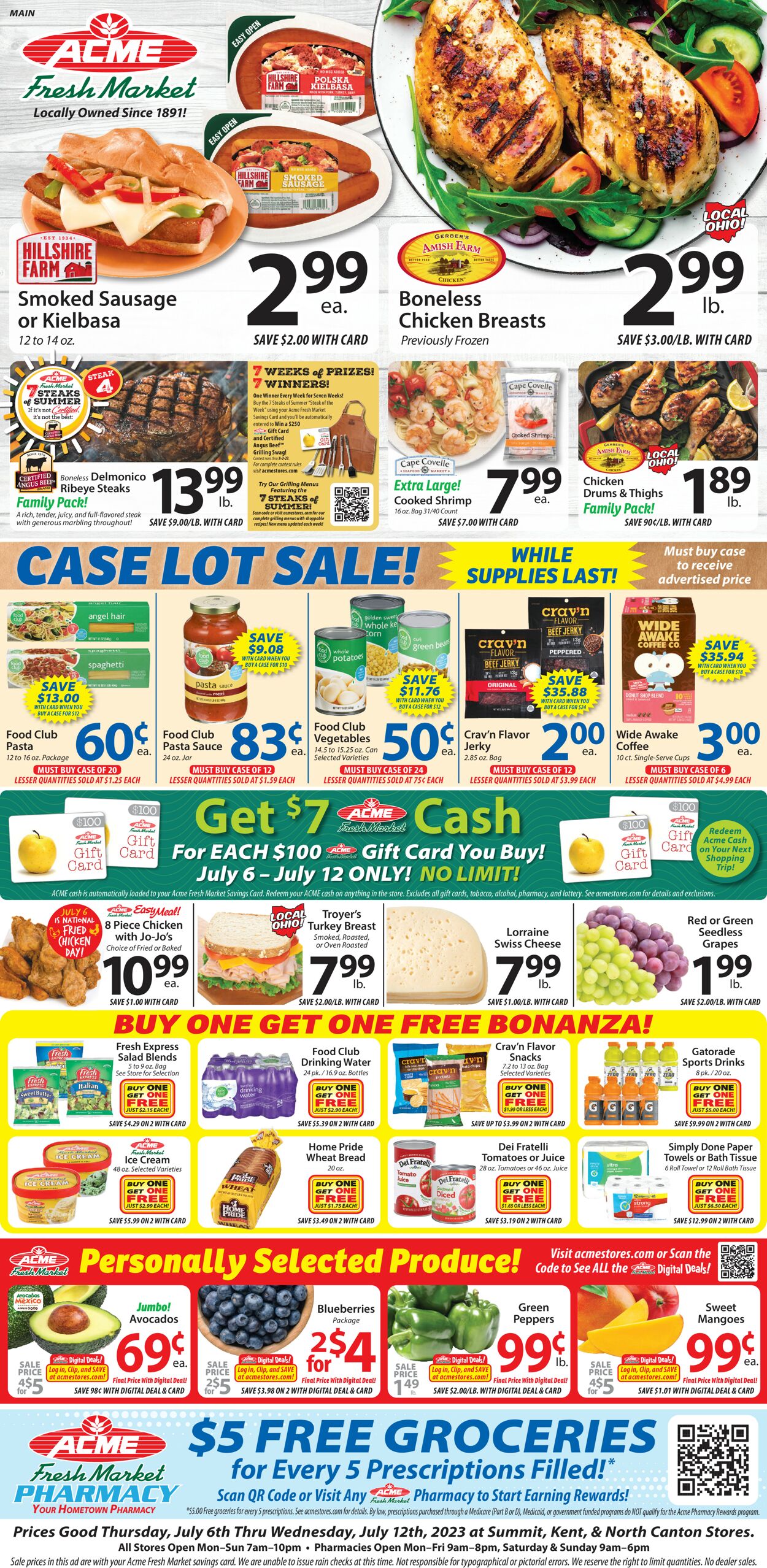 Acme Fresh Market Weekly Ad Circular - valid 07/06-07/13/2023