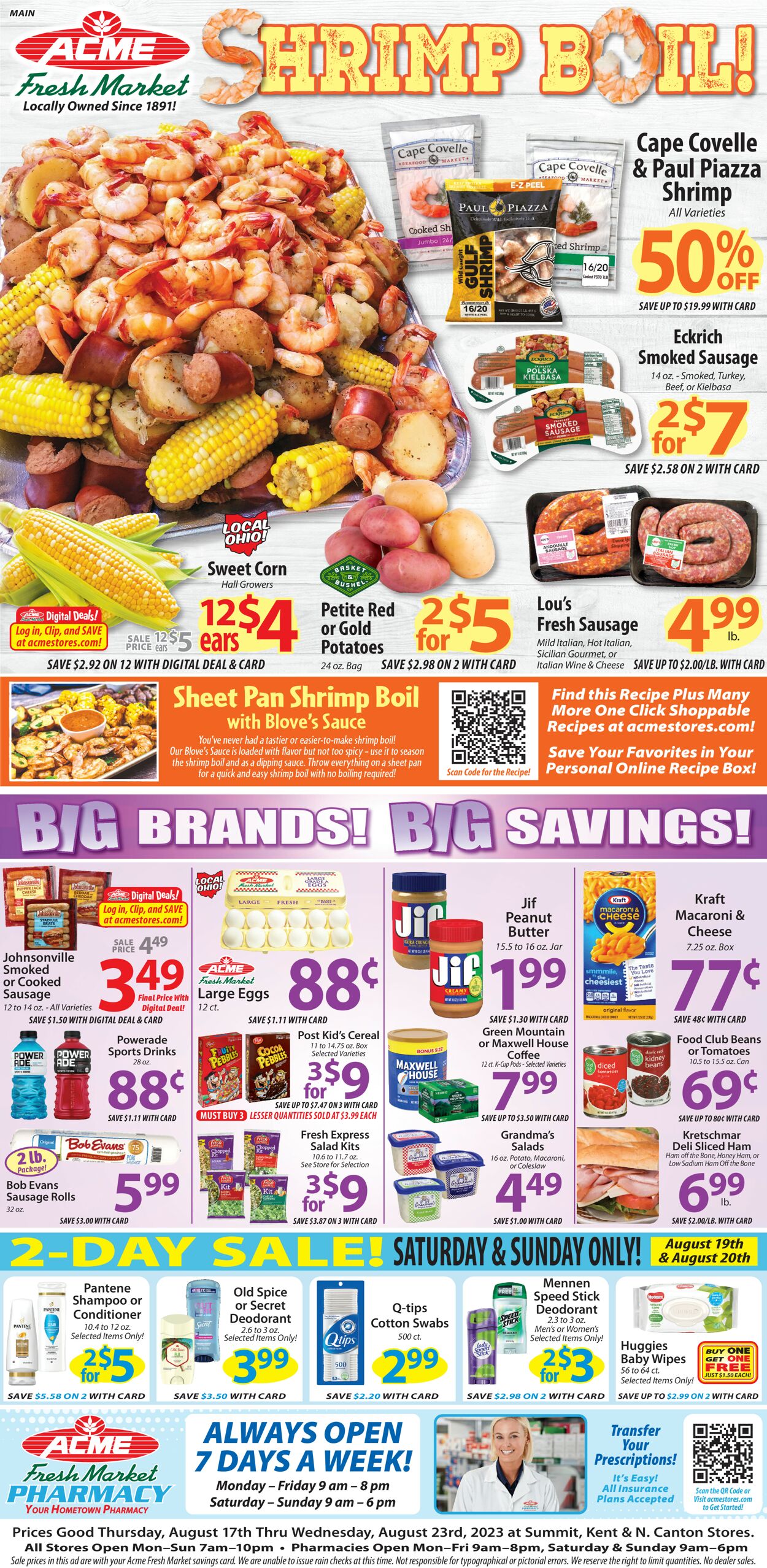 Acme Fresh Market Weekly Ad Circular - valid 08/17-08/24/2023