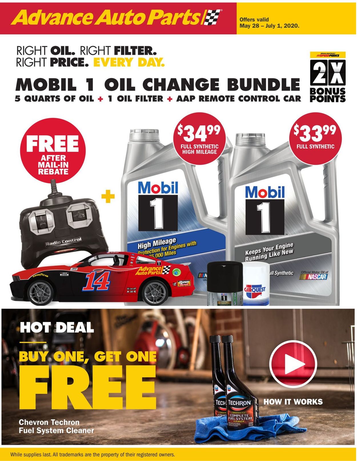 Advance Auto Parts Weekly Ad Circular - valid 05/28-07/01/2020